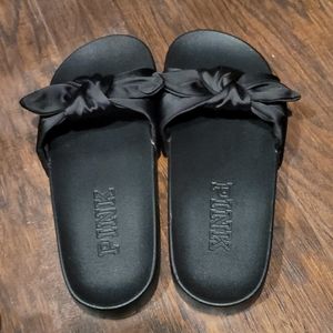 COPY - Black larger size Victoria secret slides